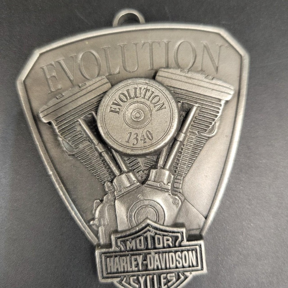 Harley Davidson 2001 Evolution 1340 Pewter Ornament 3" Biker Y2K